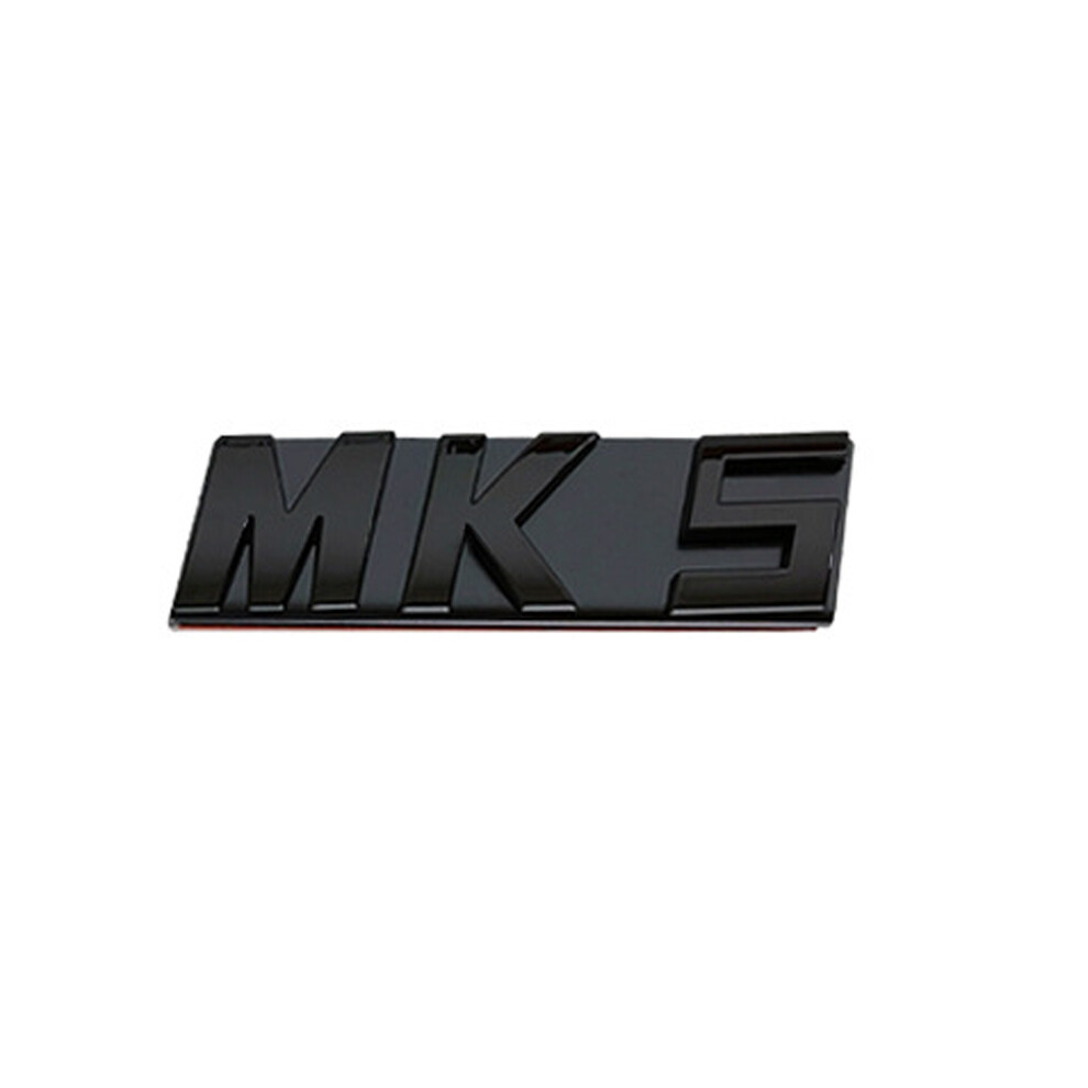(Glossy -Mk5) 3D Abs Chrome Plated Front Grille Emblem Badge Mk6 Mk7 Mk7.5 Logo Car Black 8105270445871