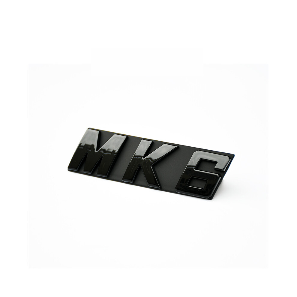 (Glossy -Mk6) 3D Abs Chrome Plated Front Grille Emblem Badge Mk6 Mk7 Mk7.5 Logo Car Black 8105270445888