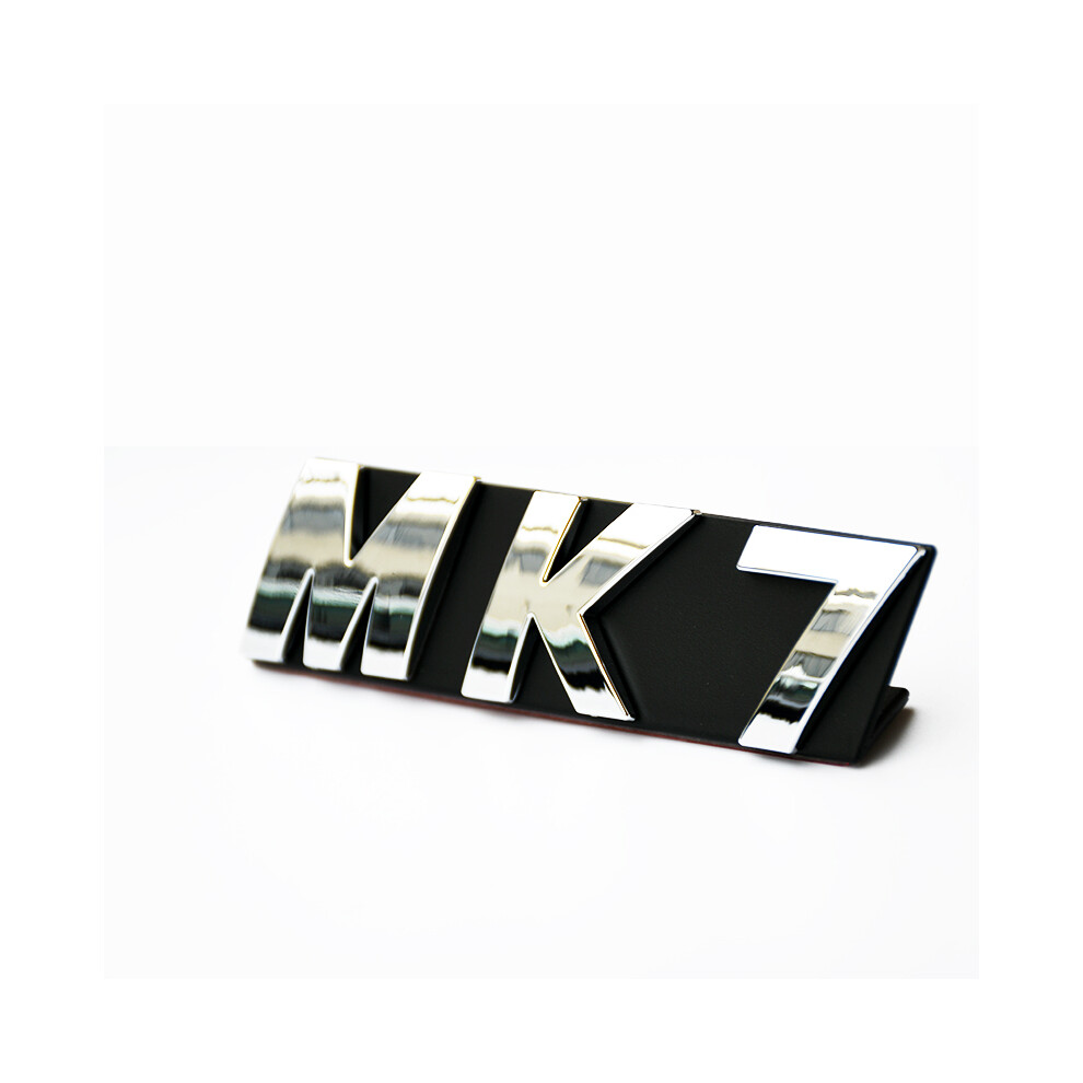 (Glossy -Mk7) 3D Abs Chrome Plated Front Grille Emblem Badge Mk6 Mk7 Mk7.5 Logo Car Silver 8105270445932