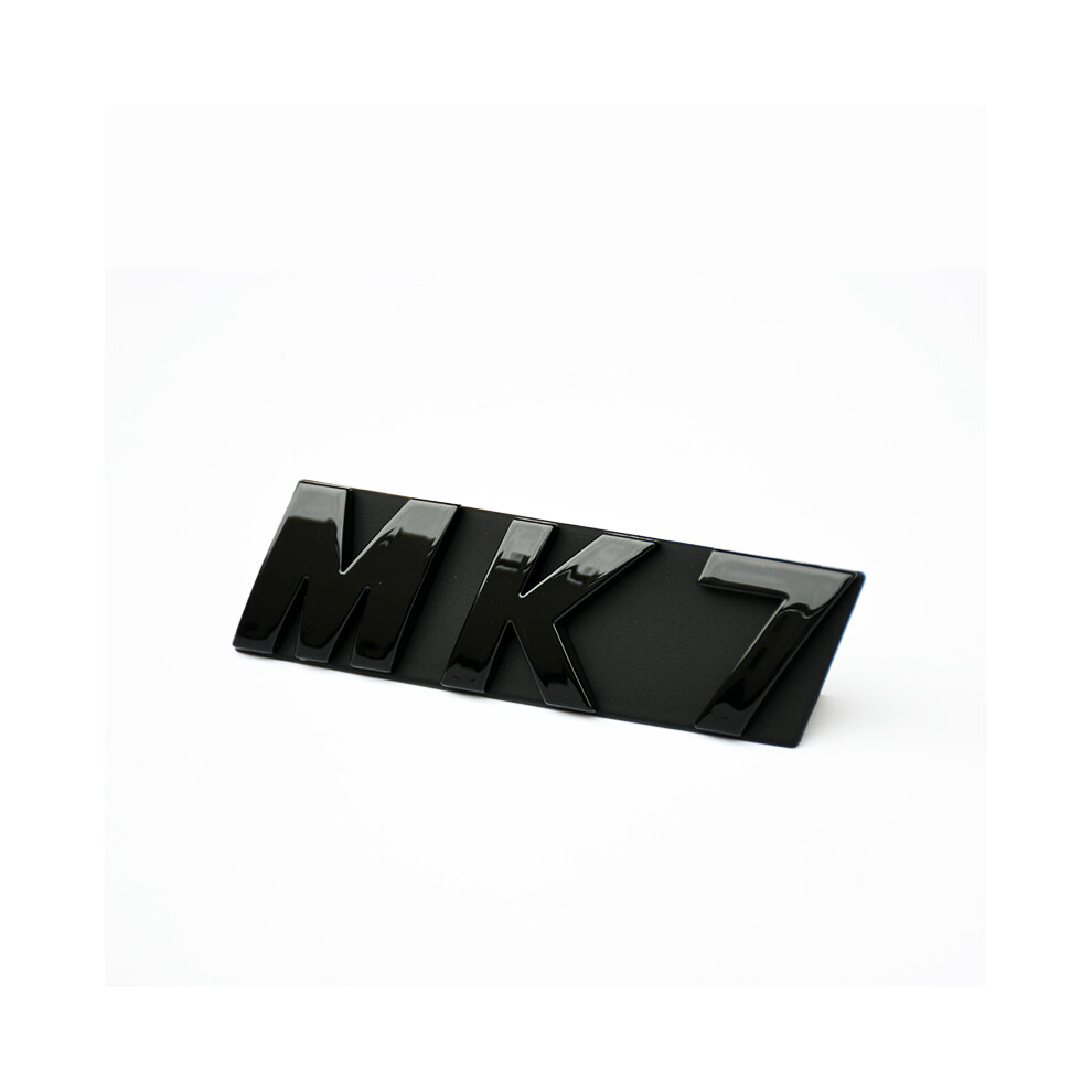 (Glossy -Mk7) 3D Abs Chrome Plated Front Grille Emblem Badge Mk6 Mk7 Mk7.5 Logo Car Black 8105270445895