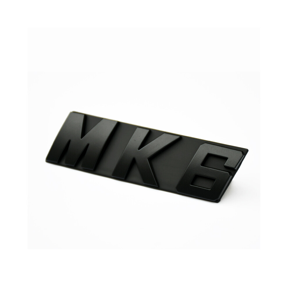 (Matte -Mk6) 3D Abs Chrome Plated Front Grille Emblem Badge Mk6 Mk7 Mk7.5 Logo Car Black 8105270445956