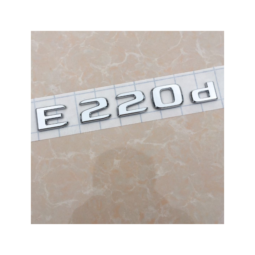 (E220d) 3D Abs Letters E220d Glc220d C220d C250d Gle350d 4Matic Emblem For Mercedes 8105270446908