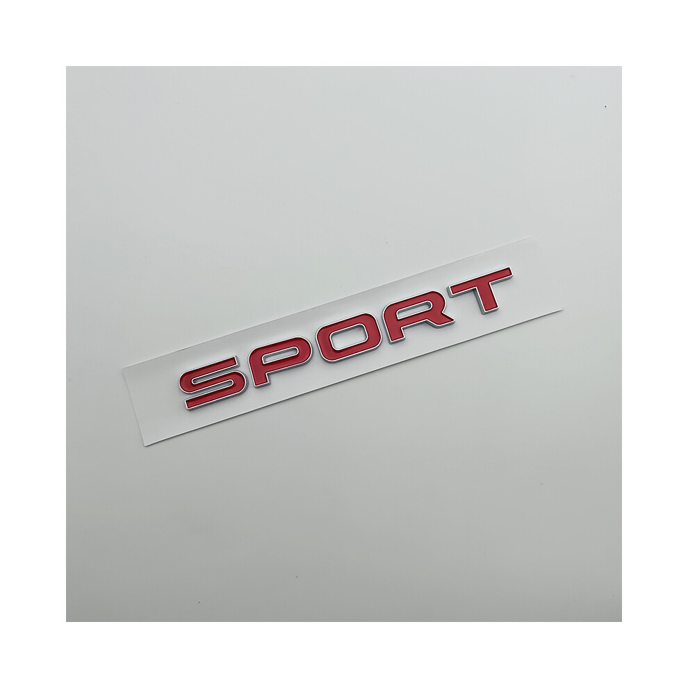 ( Silver) 3D Abs Logo Sport Emblem Letters Car Trunk Badge For Land Range Rover Red/Silver 8105270447592
