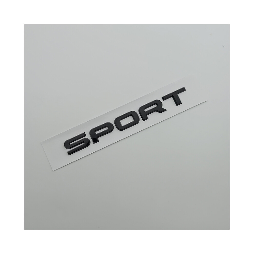 (Glossy ) 3D Abs Logo Sport Emblem Letters Car Trunk Badge For Land Range Rover Black 8105270447561