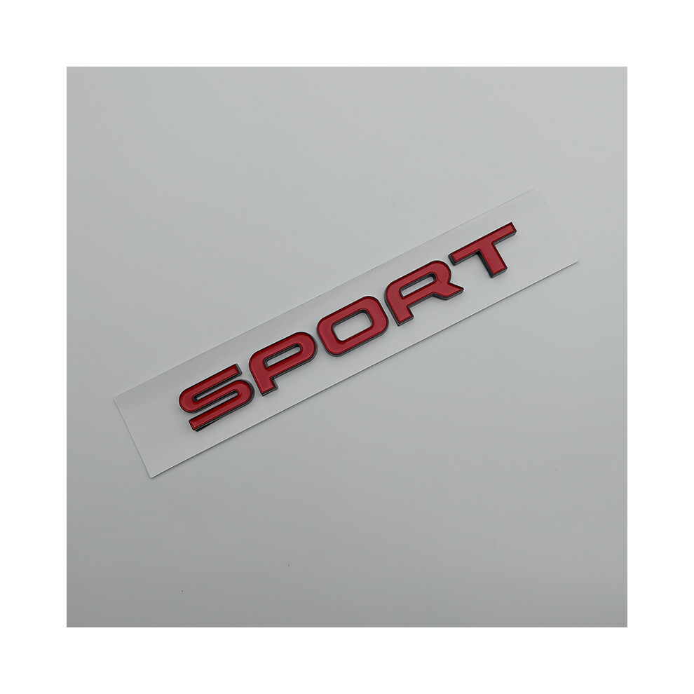 ( Black) 3D Abs Logo Sport Emblem Letters Car Trunk Badge For Land Range Rover Red/Black 8105270447585