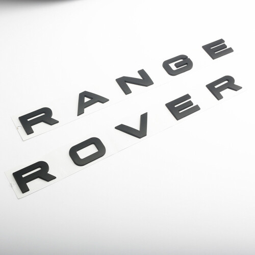 (Matt Black RR) 3d ABS Logo Range Rover Letters Emblem Sticker Car ...