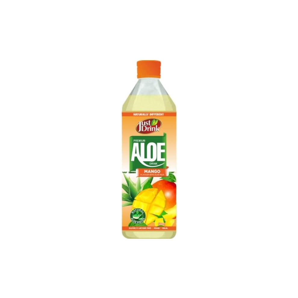 (Pack Of 12) Just Drink Mango Aloe Drink 500ml