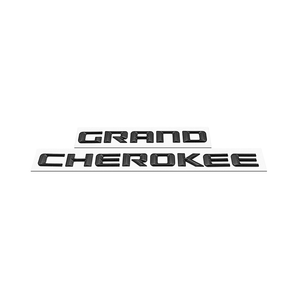 (Matte ) 3D Abs Sticker Fender Side Emblem Badge Logo For Jeep Grand Cherokee Wk2 Black 8105270448629