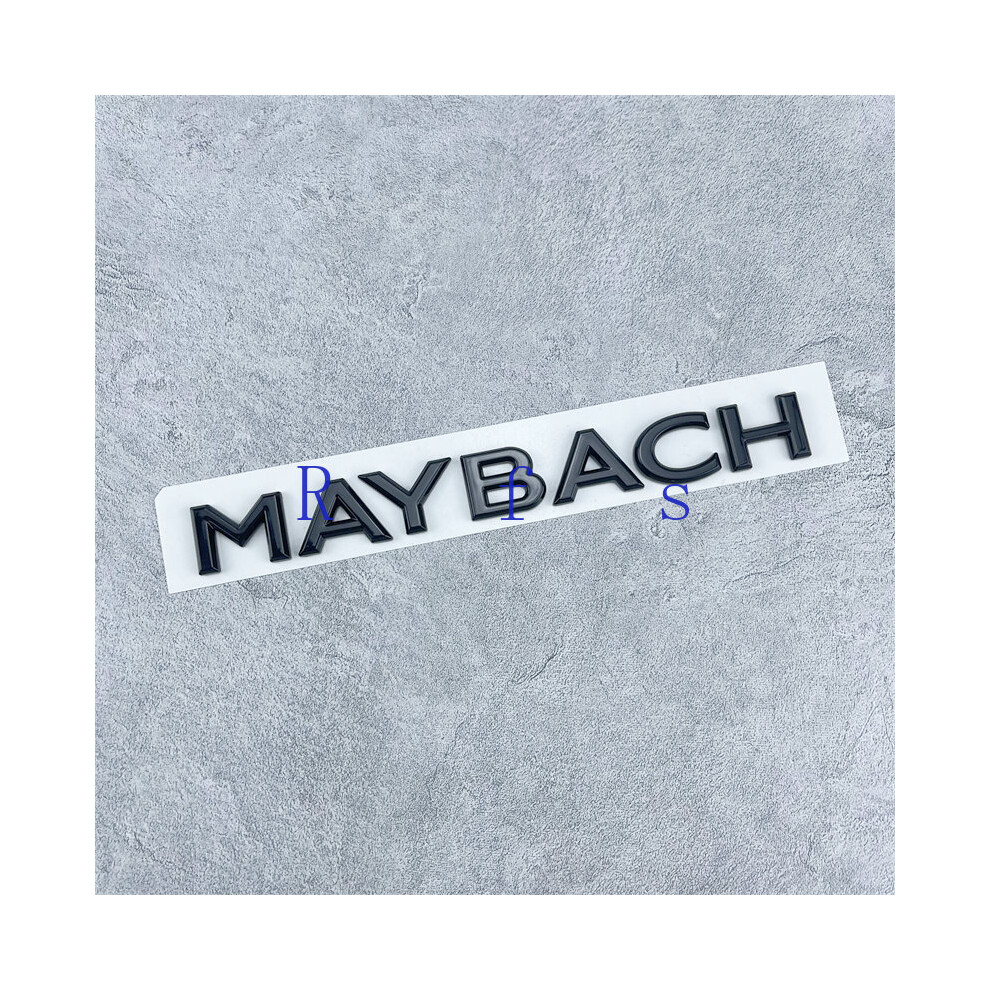 (Maybach ) 3D For Maybach Side Emblem Abs Car Logo Sticker Rear Bumper Tail Door Black 8105270456792