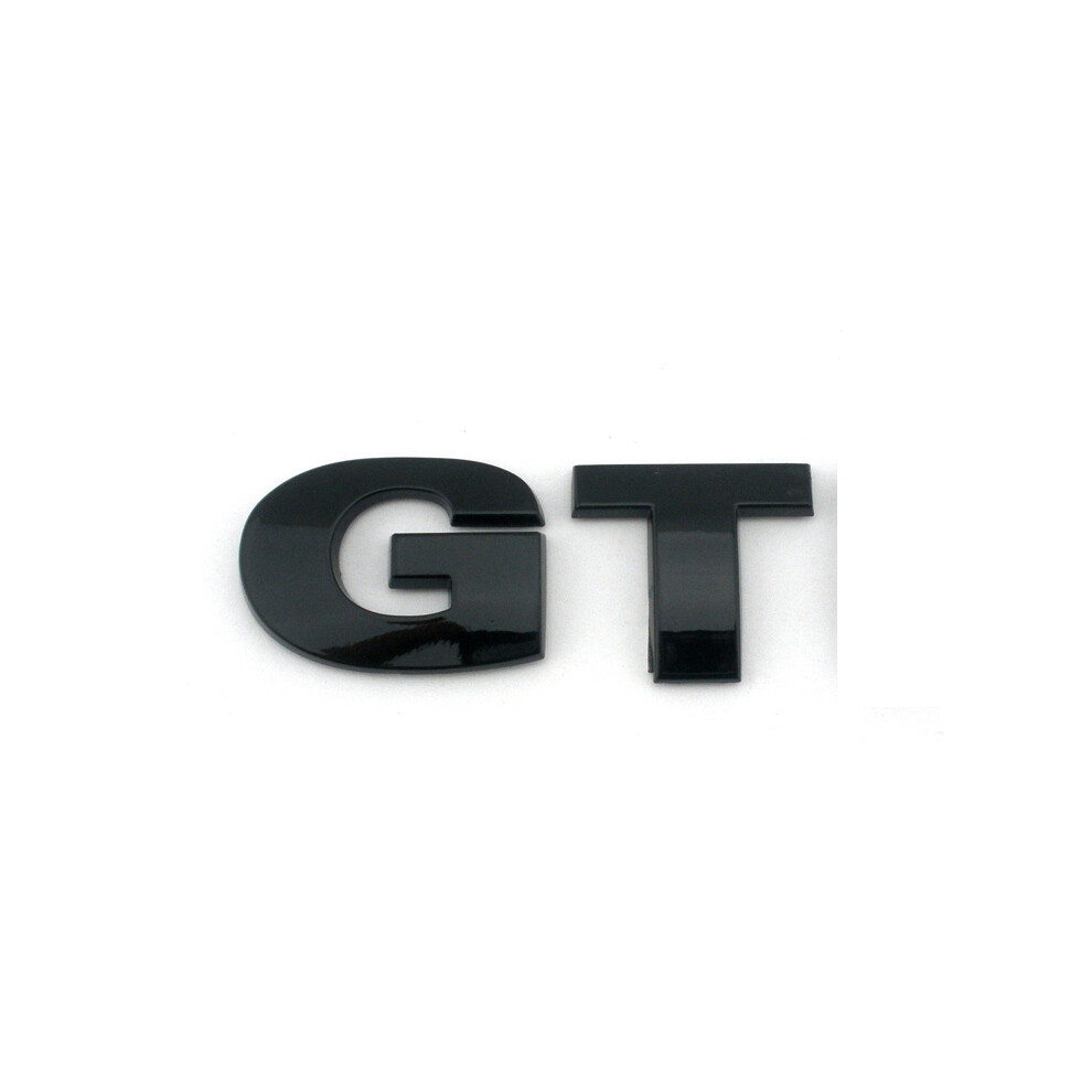 (Black) 3D Gt Car Badge Auto Emblem Rear Boot Car Sticker Tailgate For Volkswagen Black 8105270457423