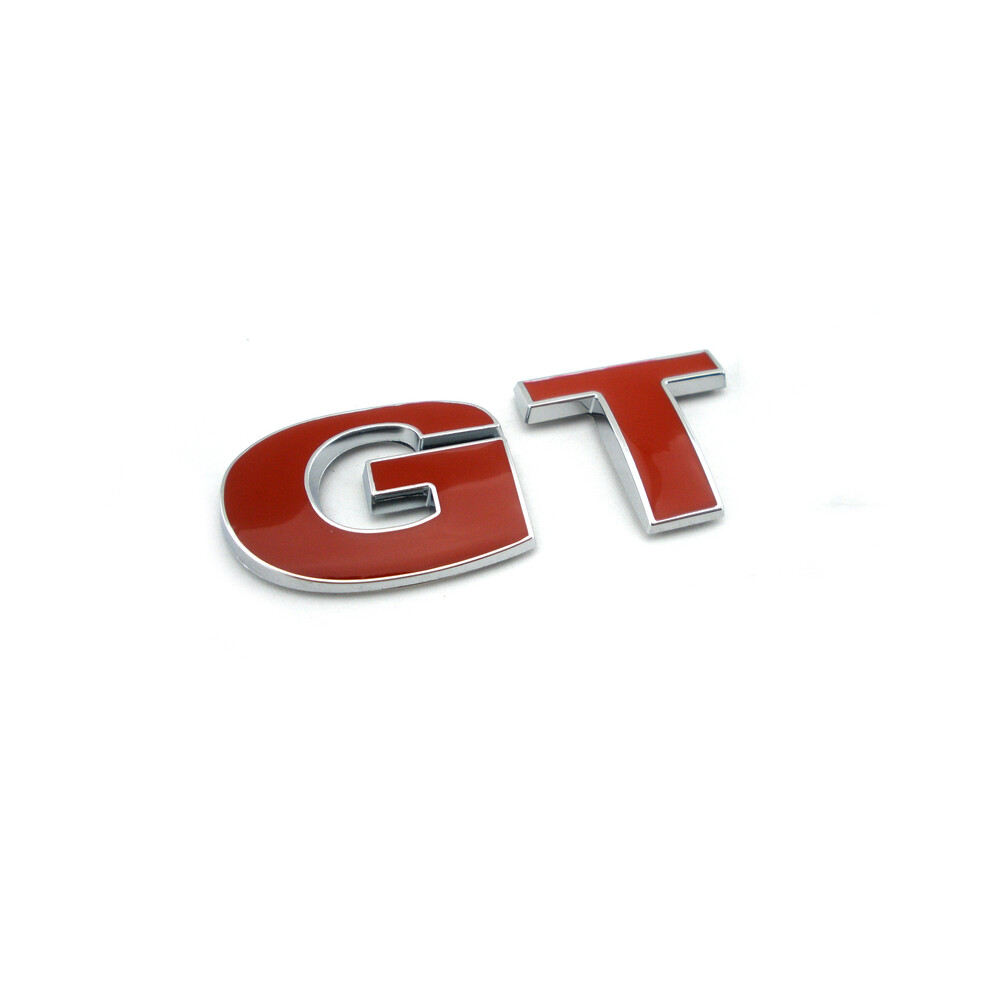 (Red) 3D Gt Car Badge Auto Emblem Rear Boot Car Sticker Tailgate For Volkswagen Red 8105270457447