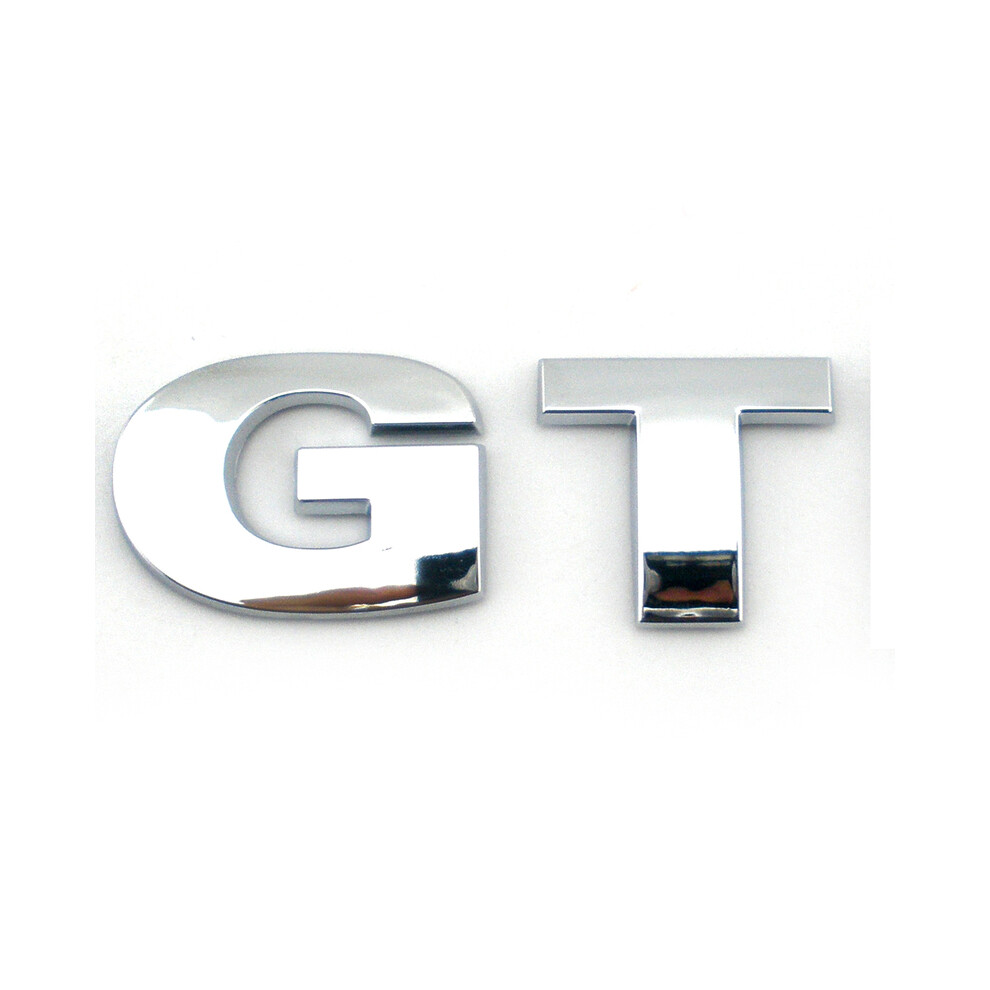 (Chrome) 3D Gt Car Badge Auto Emblem Rear Boot Car Sticker Tailgate For Volkswagen 8105270457430