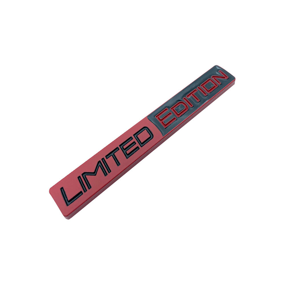 ( Balck) 3D Limited Edition Auto Racing Sport Adhesive Emblem Rear Trunk Badge Red 8105270458390