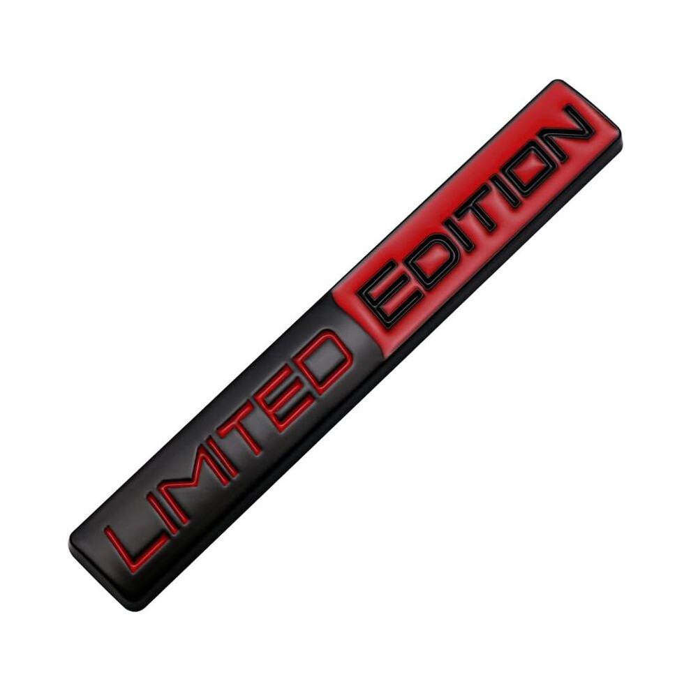 (Matte ) 3D Limited Edition Auto Racing Sport Adhesive Emblem Rear Trunk Badge Red 8105270458376
