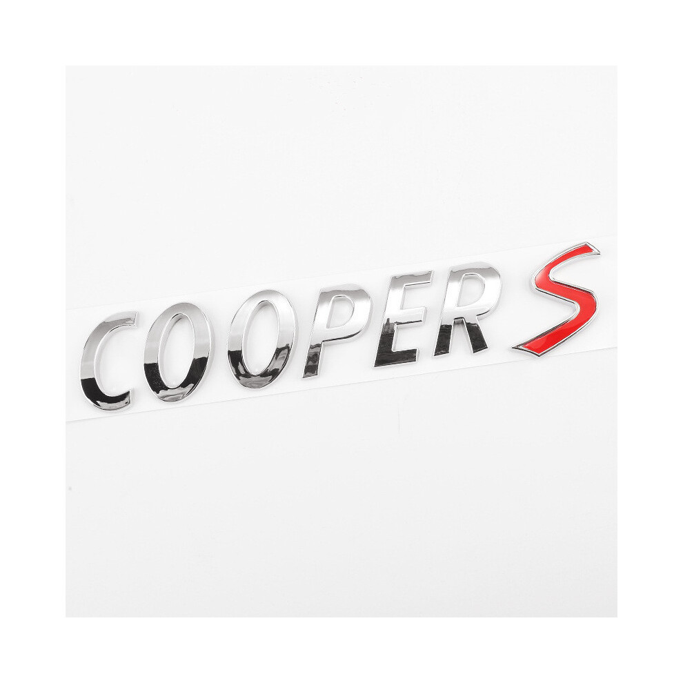 (Chrome ) 3D Metal All4 Car Rear Trunk Emblem Door Fender Badge For Mini Cooper Silver 8105270459328