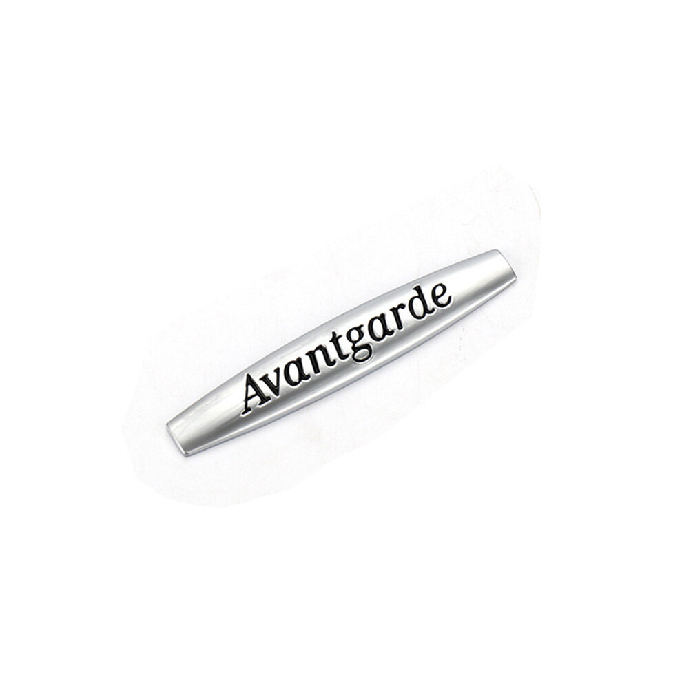 (Matte 2Pcs) 3D Metal Avantgarde Logo Car Fender Emblem Badge For Mercedes W211 W210 Silver 8105270459755