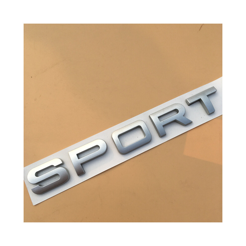(Sport Matte ) 3D Metal Car Logo Supercharged Autobiography Badge Hse Scv6 Sdv6 Sdv8 Silver 8105270462311