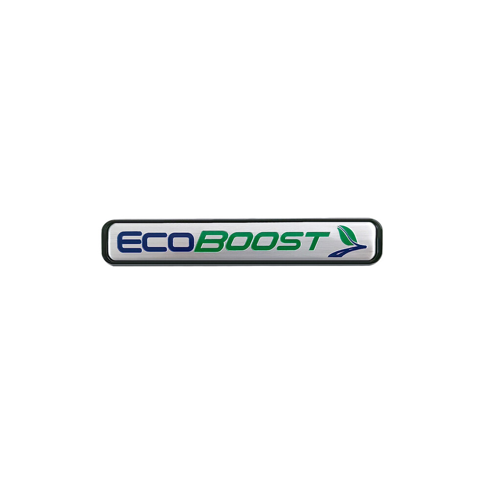 (Black) 3D Metal Ecoboost Logo Car Emblem Badge For Ford Fiesta Focus Mustang Black 8105270464063