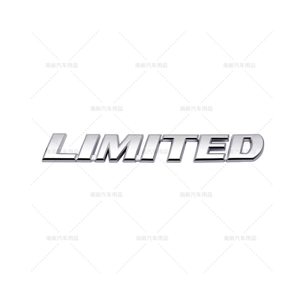 (Silver) 3D Metal Limited Logo Car Rear Trunk Fender Emblem Badge Decals For Toyota Silver 8105270466883
