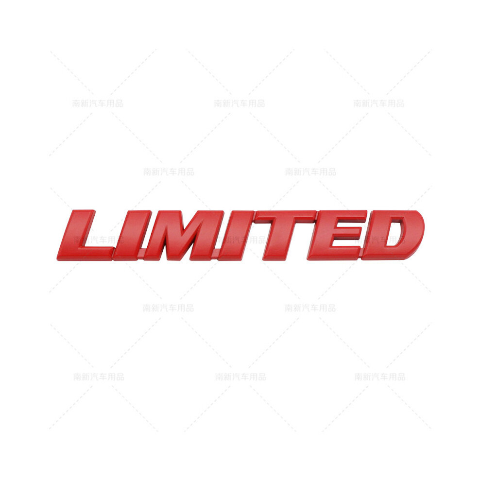 (Red) 3D Metal Limited Logo Car Rear Trunk Fender Emblem Badge Decals For Toyota Red 8105270466876