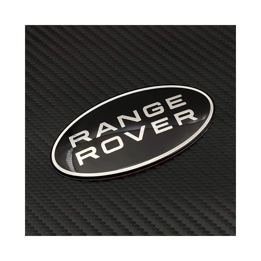 (Front Sticker) 3D Metal Logo Range Rover Emblem Car Front Grill Badge Trunk Sticker For