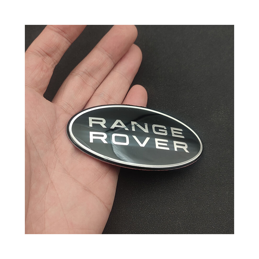 (Front Sticker) 3d Metal Logo Range Rover Emblem Car Front Grill Badge Trunk Sticker For