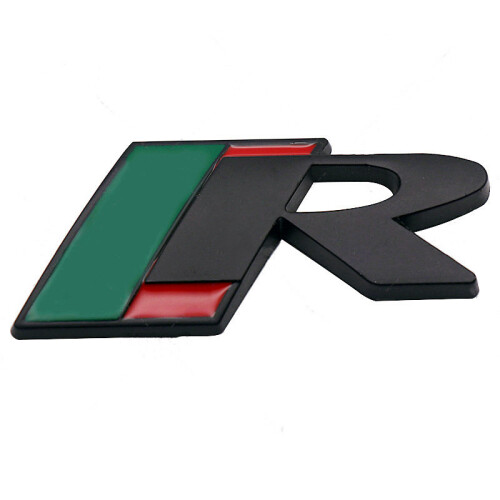 (Sticker R Black) 3D Metal R Logo Front Grille Car Sticker Emblem Badge ...