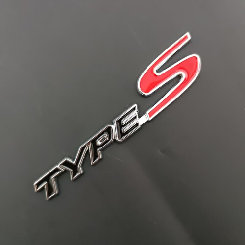 (black) 3D Metal Type S Type R Emblem Badge Sticker Decal for Honda ...