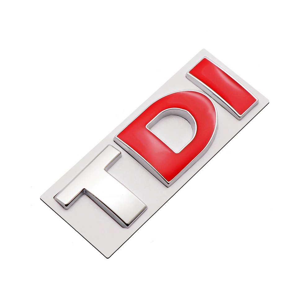 (Tdi Di) 3D Metal Tdi Tsi Logo Rear Trunk Side Fender Car Emblem Badge Decals For Red 8105270473287