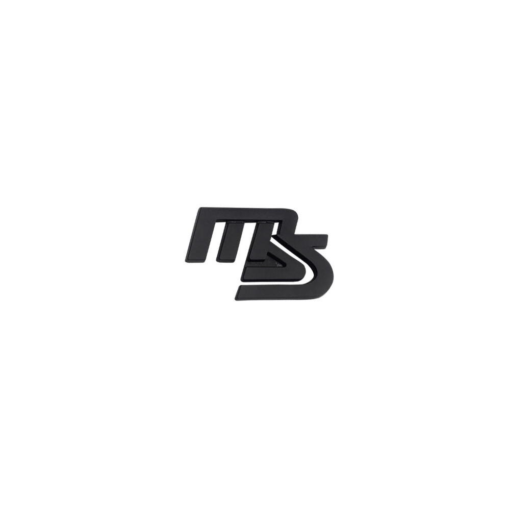 (Black) 3D Ms Car Hood Fender Trunk Rear Bonnet Nameplate Decal Emblem Badge Sticker Black 8105270474819
