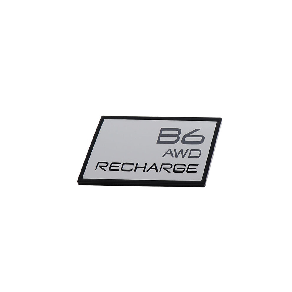 (-B6) 3D Premium B6 B5 T5 T6 T8 Awd Recharge Car Fender Trunk Rear Bonnet Emblem Black 8105270476592
