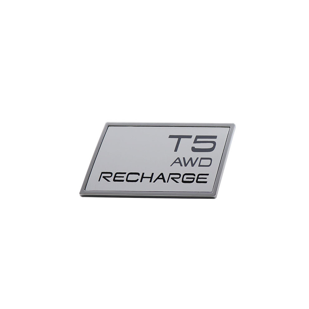 (Chrome-T5) 3D Premium B6 B5 T5 T6 T8 Awd Recharge Car Fender Trunk Rear Bonnet Emblem 8105270476653