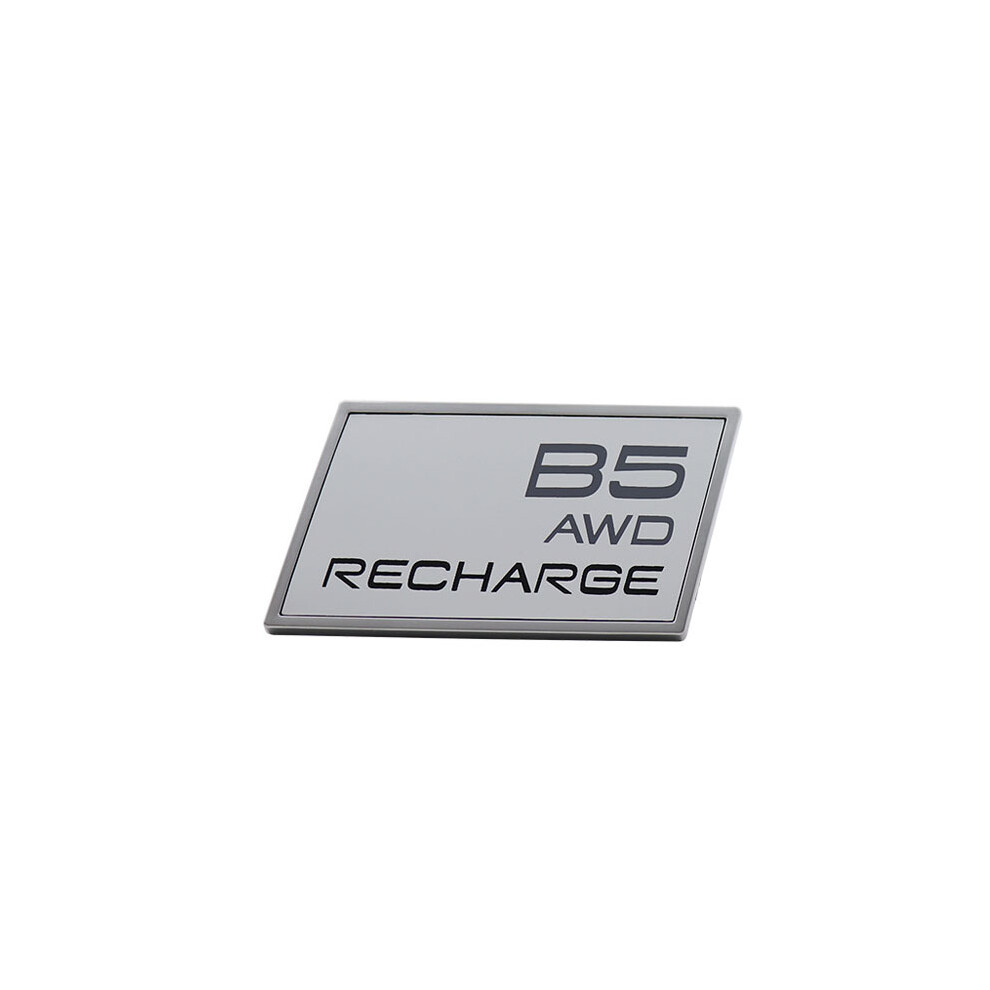 (Chrome-B5) 3D Premium B6 B5 T5 T6 T8 Awd Recharge Car Fender Trunk Rear Bonnet Emblem 8105270476639