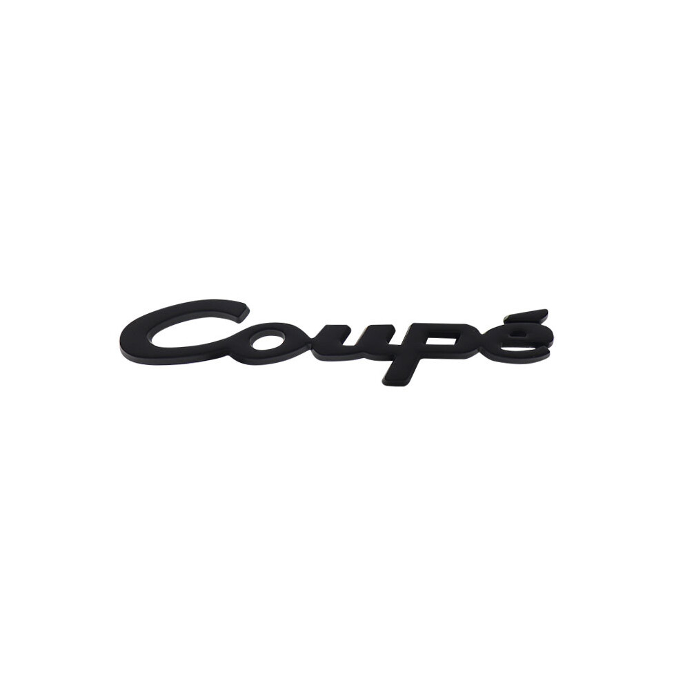 (Black) 3D Premium Coupe Car Hood Fender Trunk Rear Nameplate Decal Emblem Badge Black 8105270476998