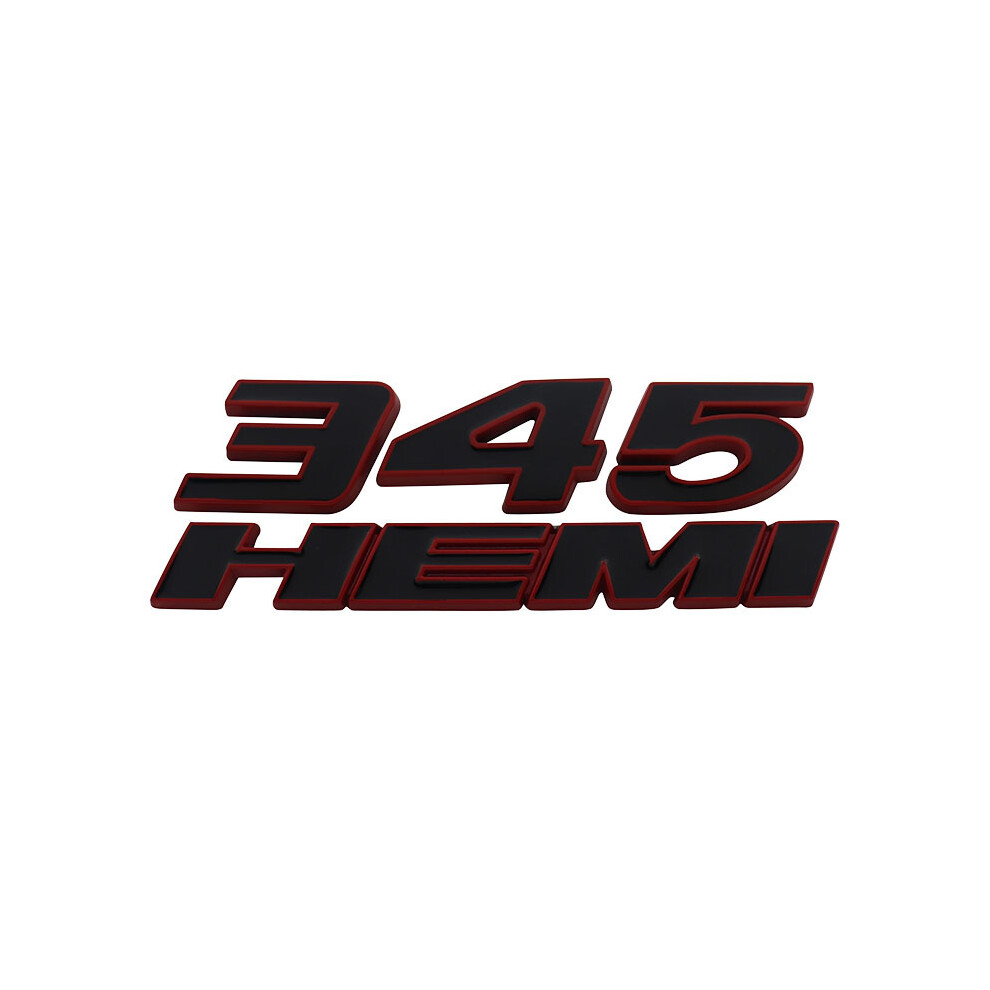 (345-Rose-) 3D Premium For 6.4L Super Bee Car Fender Trunk Emblem Badge Sticker Black 8105270477339