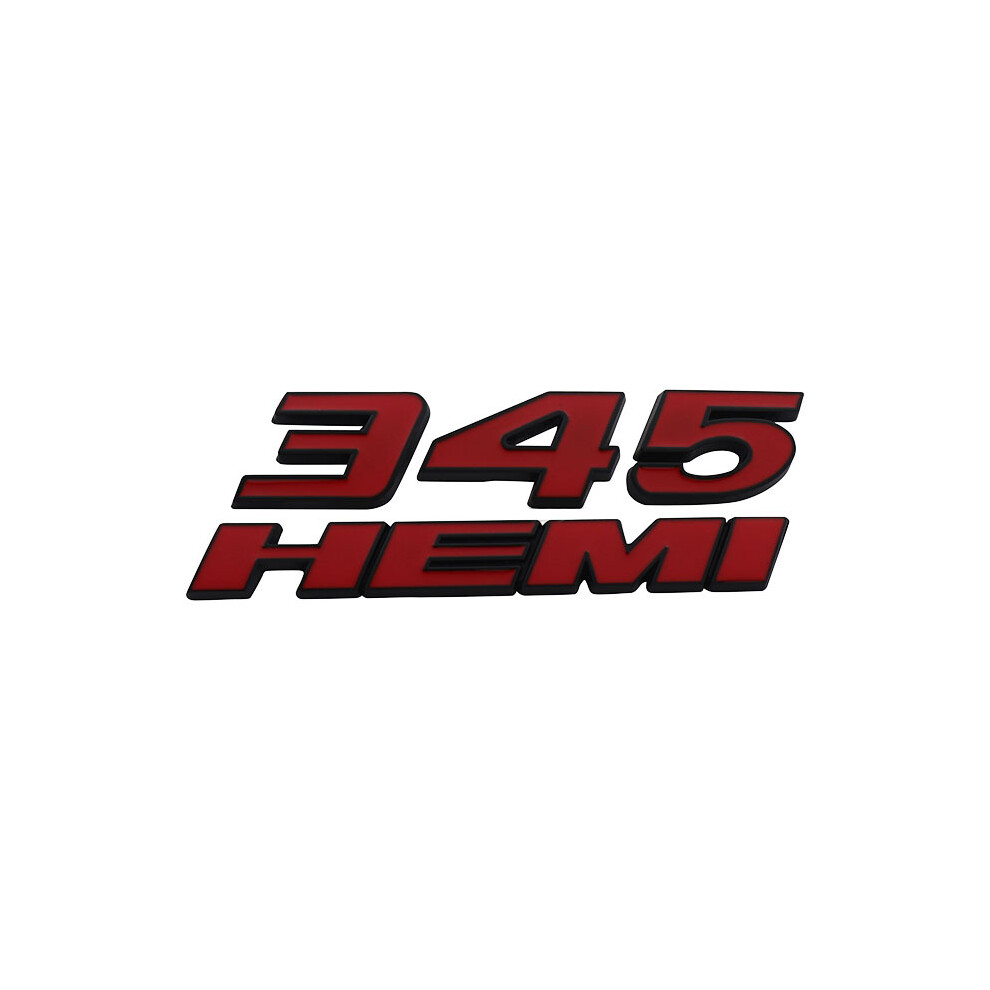 (345-Red) 3D Premium For 6.4L Super Bee Car Fender Trunk Emblem Badge Sticker Black/Red 8105270477292