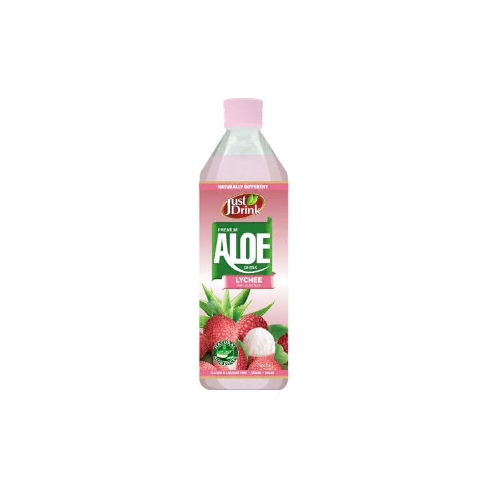 (Pack Of 24) Just Drink Aloe Lychee 500ml