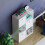 Vida Designs (White, White) Durham 6 Cube Shelf Drawer Bookcase with 3 Baskets 9