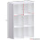 Vida Designs (White, White) Durham 6 Cube Shelf Drawer Bookcase with 3 Baskets 3