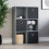 Vida Designs (Grey, Black) Durham 6 Cube Shelf Drawer Bookcase with 3 Baskets 5