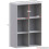 Vida Designs (Grey, Black) Durham 6 Cube Shelf Drawer Bookcase with 3 Baskets 3