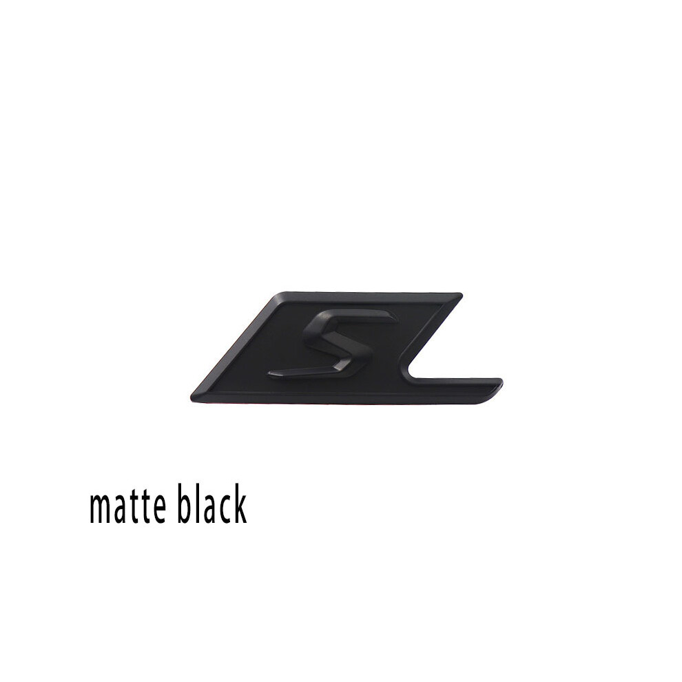 (Matte-) 3D Premium S Car Trunk Tail Rear Decal Emblem Badge Sticker For Samg W117 Black 8105270480865