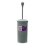 JVL Loop Toilet Brush and Rectangular Lidded Bin - Grey 8