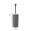 JVL Loop Toilet Brush and Rectangular Lidded Bin - Grey 11