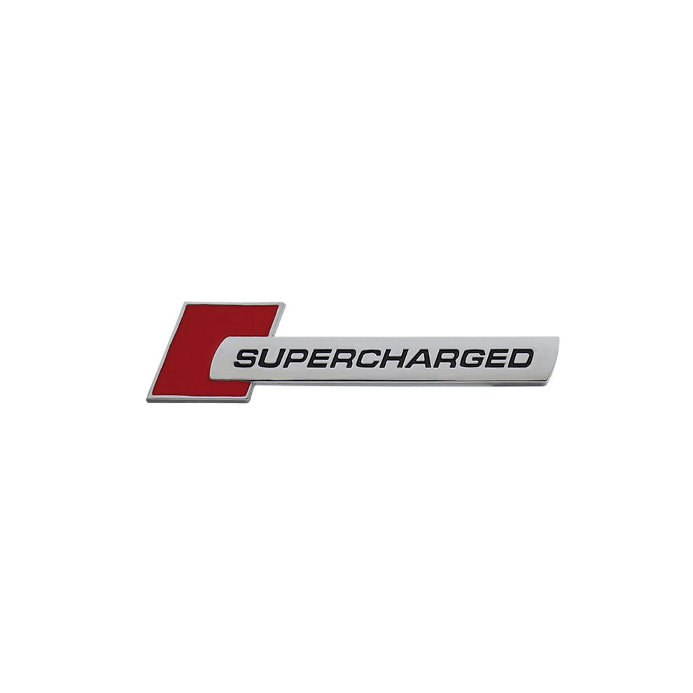 (Chrome-) 3D Supercharged For Range Rover A3 A4 A5 A6 Q3 Q5 Q7 S3 S4 S5 S6 S8 Car Red 8105270483507