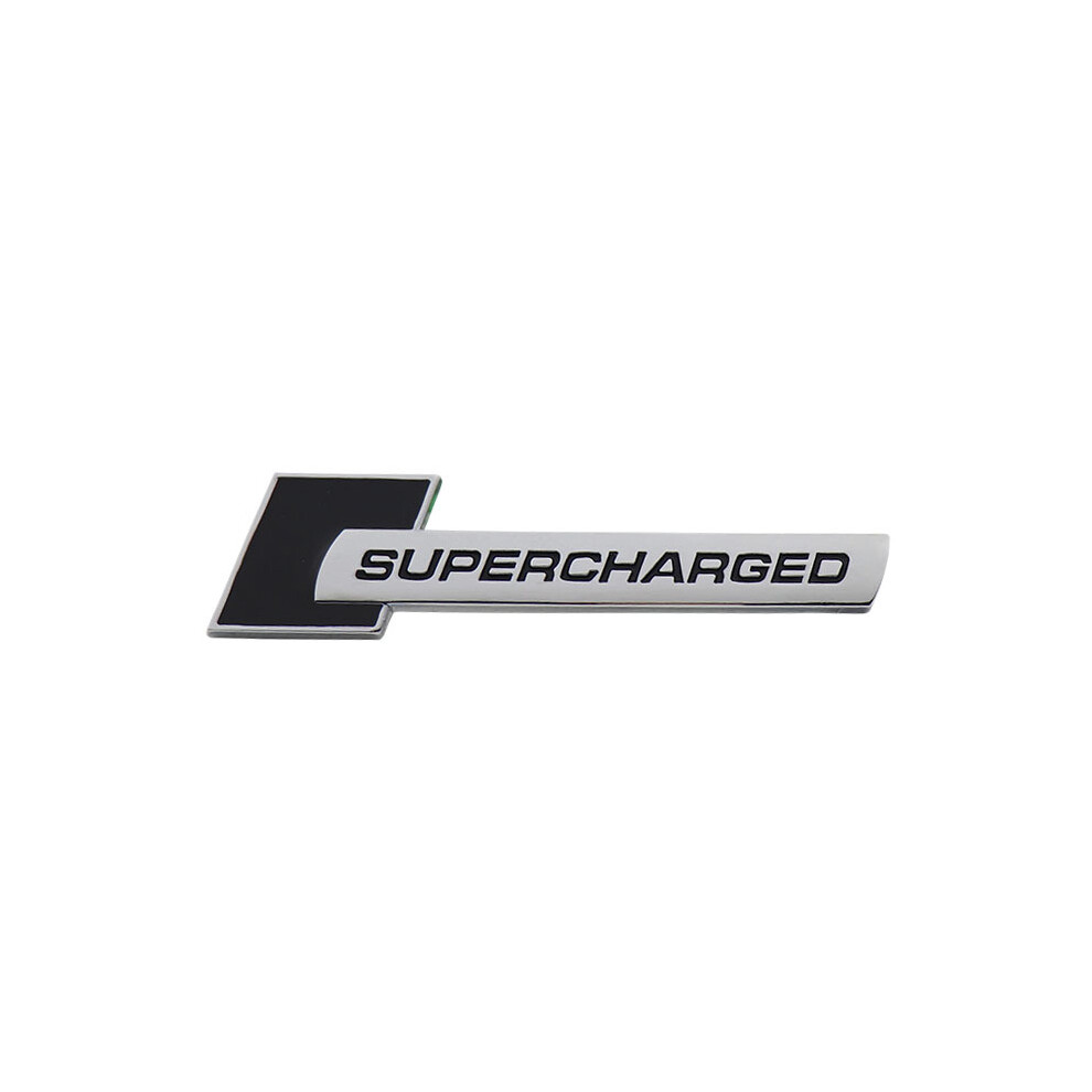 (Chrome-) 3D Supercharged For Range Rover A3 A4 A5 A6 Q3 Q5 Q7 S3 S4 S5 S6 S8 Car Black 8105270483491
