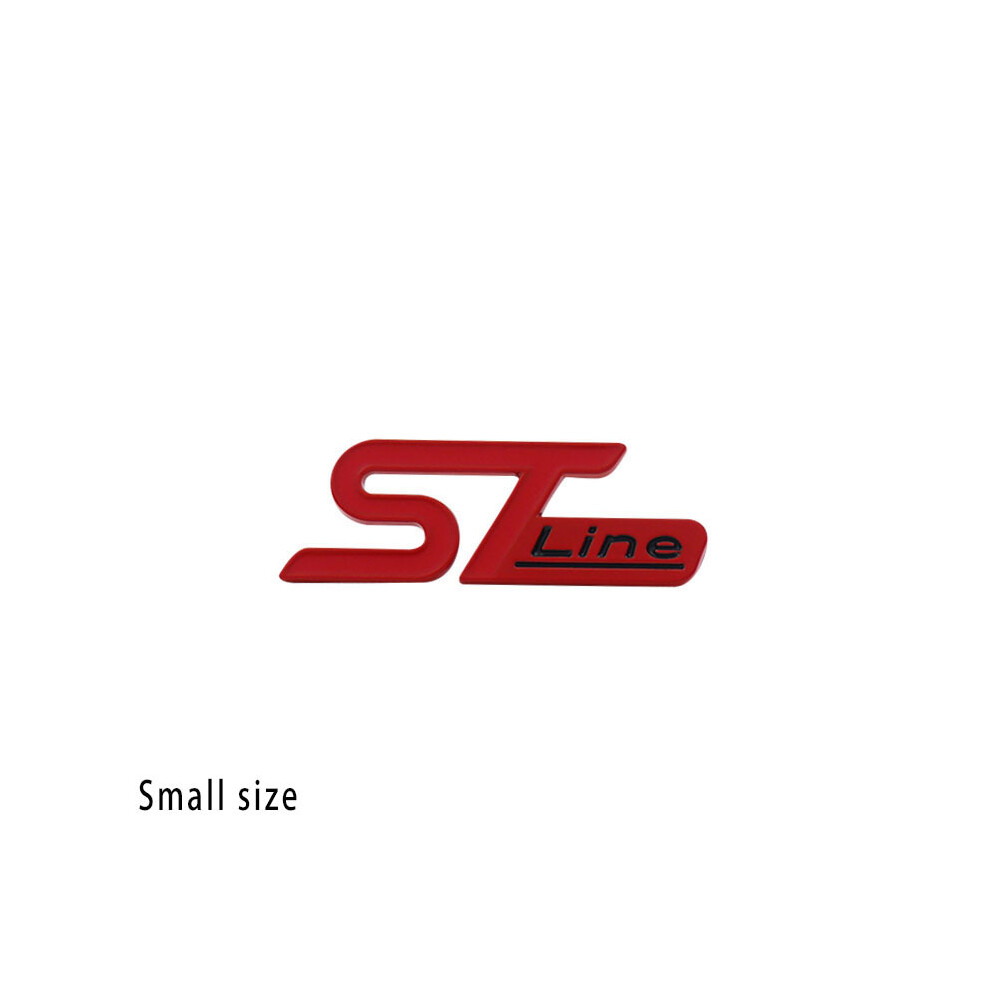 (S - Black) 3D St Line For Focus Fiesta Ecosport Kuga Mondeo Everest Car Fender Side Red/Black 8105270483293