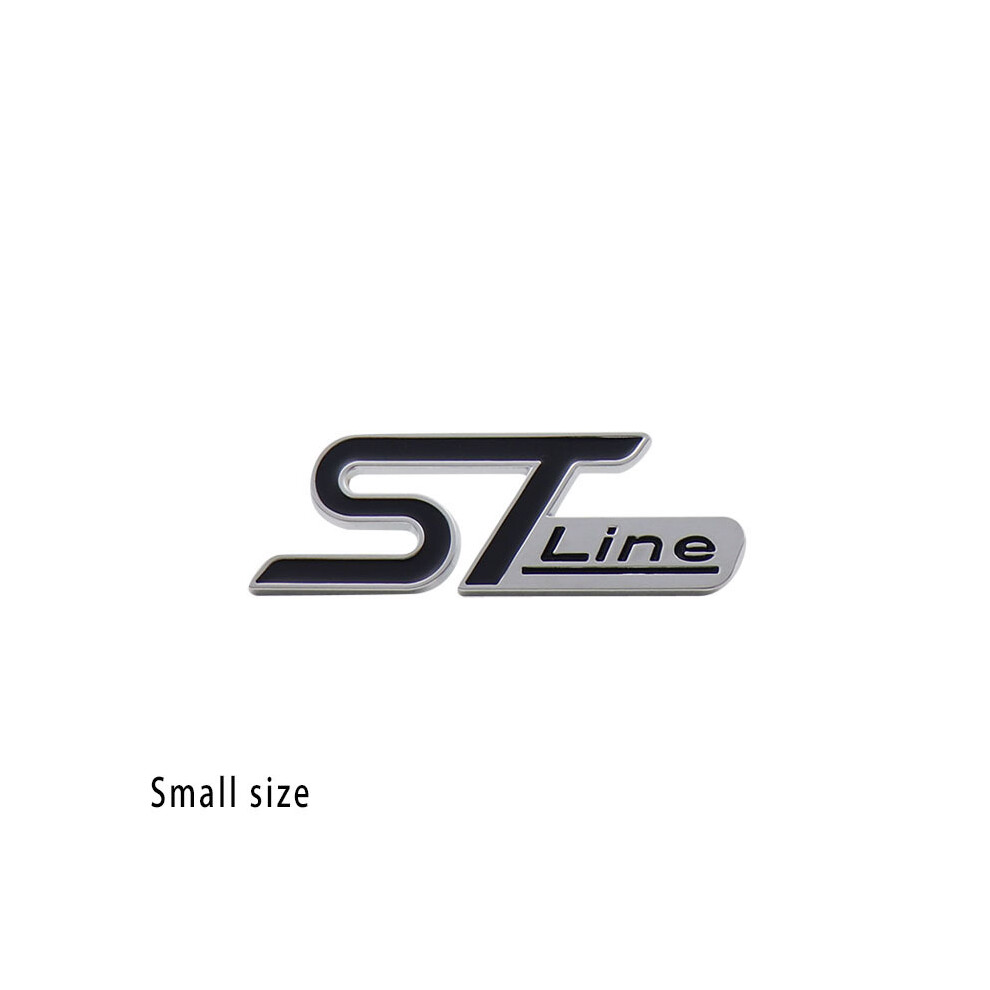 (S-Chrome-) 3D St Line For Focus Fiesta Ecosport Kuga Mondeo Everest Car Fender Side Black 8105270483255