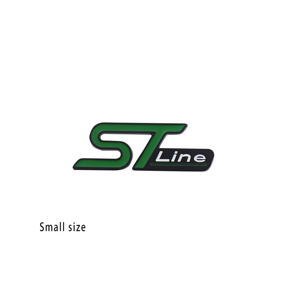 (S - White) 3D St Line For Focus Fiesta Ecosport Kuga Mondeo Everest Car Fender Side Black/Green/White 8105270483217