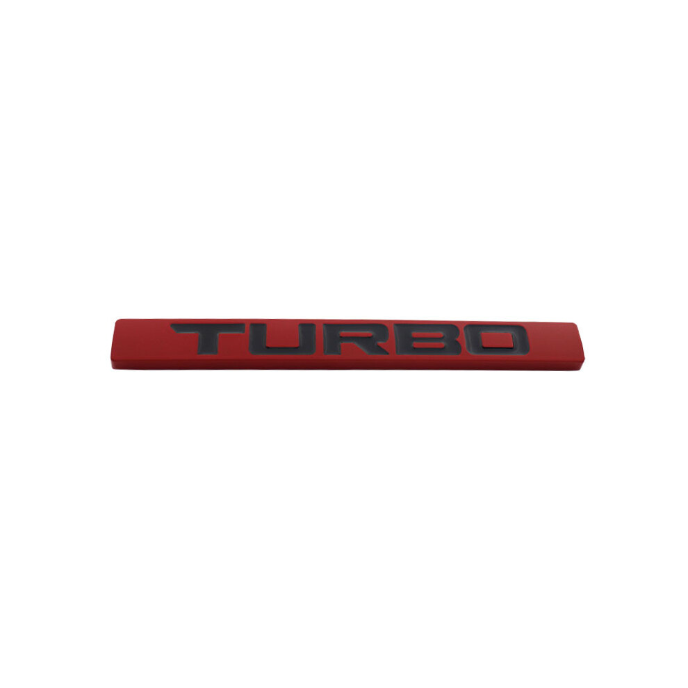 (Rose-) 3D Turbo Car Hood Fender Trunk Rear Bonnet Decal Emblem Badge Sticker Black 8105270483958